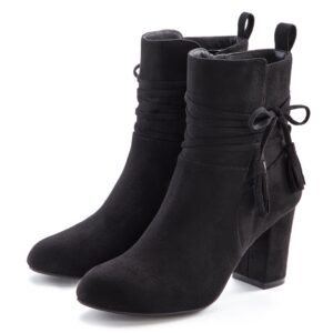 Lascana High Heel Stiefelette Ankle Boots Stiefel Stiefelette Mit Blockabsatz Und Raffinierten Riemchen