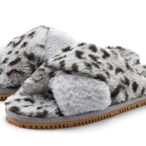 Lascana Mule Sandale Offener Schuh Hausschuh Pantoffel Pantolette Mit Leo Print Vegan