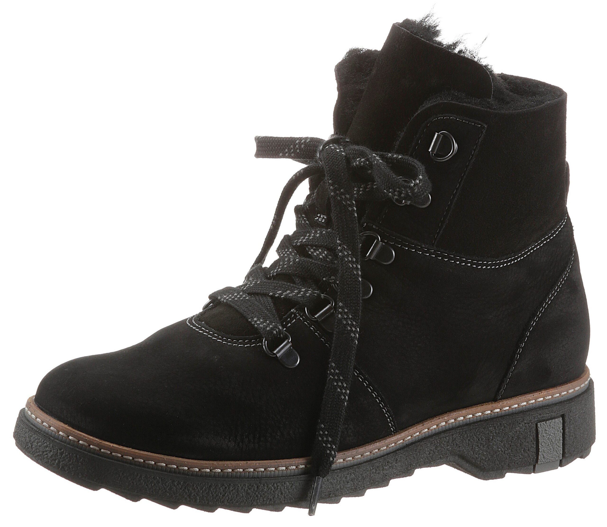Waldlaeufer Hitomi Winterboots Outdoorboots Schnuerboots Mit Lammfellfutter H Weite