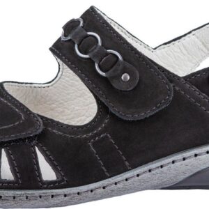 Waldlaeufer Garda Riemchensandale Sommerschuh Sandalette Keilabsatz Mit Druckknopf G Weite