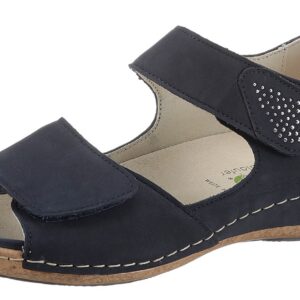 Waldlaeufer Heliett Soft Sandalette Sommerschuh Sandalette Keilabsatz Mit Strasssteine H Weite