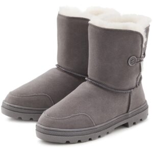 Lascana Winterstiefel Aus Kuscheligem Lammfell Robuste Sohle Winterstiefelette Snowboots